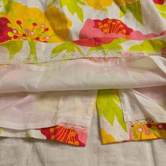 Lilly Pulitzer Strapless Floral Dress in Pink, Yellow, and Green - Picture 8 of 16